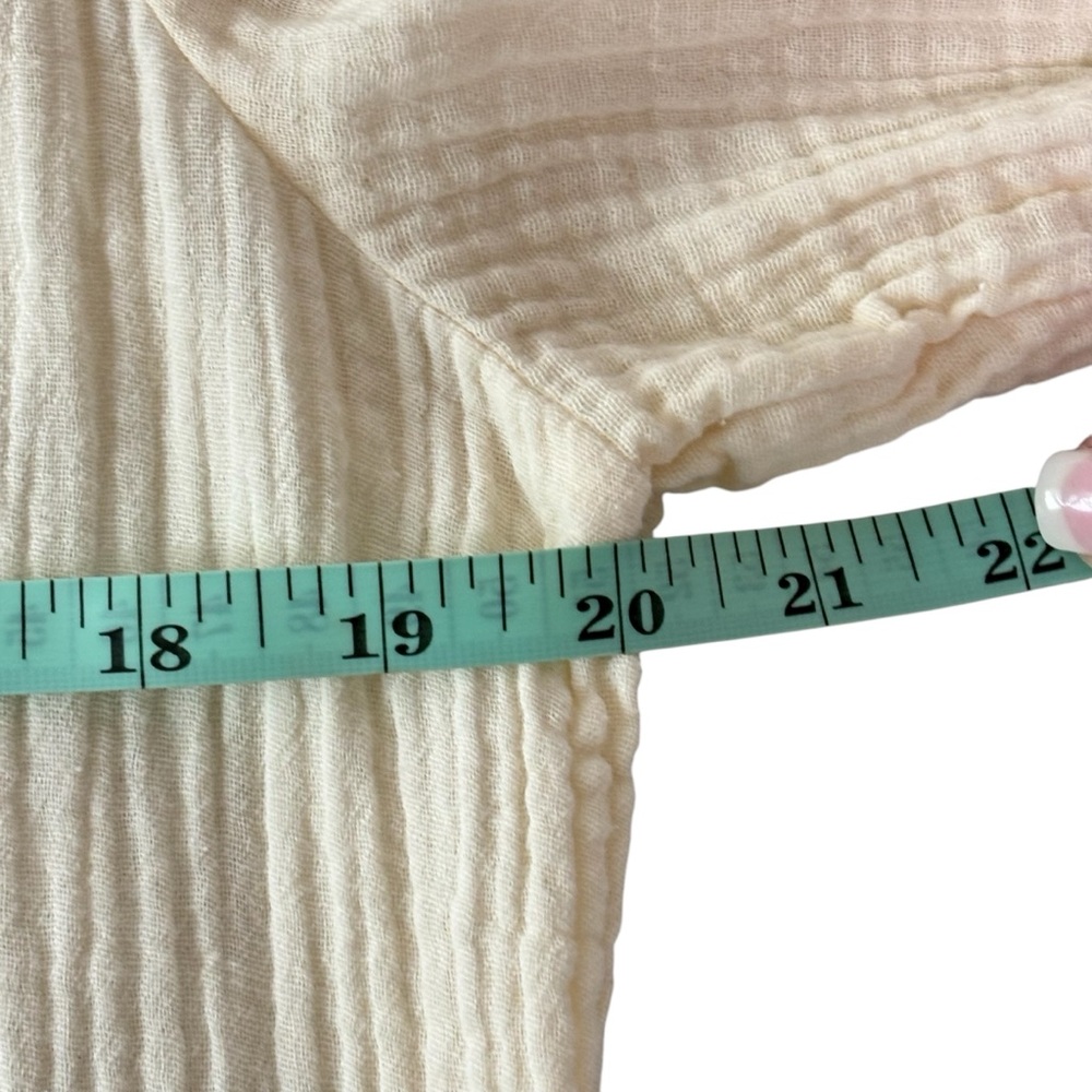 SOFT SURROUNDINGS - SIZE MEDIUM - BUTTER YELLOW GAUZE LIKE FABRIC - TUNIC B11 - Picture 10 of 12